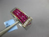 2.12CT DIAMOND & AAA RUBY 18KT WHITE GOLD 3D PRINCESS & ROUND ETOILE MENS RING