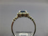WIDE 1.60CT DIAMOND & AAA SAPPHIRE 14KT WHITE GOLD EMERALD CUT ENGAGEMENT RING