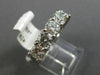 ESTATE WIDE 2.17CT DIAMOND 14KT WHITE GOLD SEMI ETERNITY WEDDING RING BAND #2800