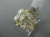 LARGE 1.70CT DIAMOND 18K ROSE GOLD 3D CLUSTER ENGAGEMENT INSERT ANNIVERSARY RING