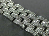 ESTATE WIDE 5.50CT DIAMOND 14KT WHITE GOLD 3D CLASSIC LINK TENNIS BRACELET #1483