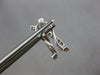ESTATE .38CT DIAMOND 14KT WHITE GOLD 3D CRISS CROSS X CLIP ON HANGING EARRINGS