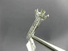 ESTATE .30CT DIAMOND 14KT WHITE GOLD 3D ROUND SEMI MOUNT ENGAGEMENT RING 19868