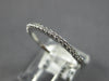 ESTATE .18CT DIAMOND 18KT WHITE GOLD 3D CLASSIC SEMI ETERNITY ANNIVERSARY RING