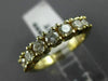 ESTATE 1.20CT DIAMOND 14KT YELLOW GOLD 7 STONE CLASSIC ANNIVERSARY RING #10669