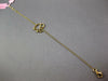 ESTATE .21CT FANCY YELLOW DIAMOND 18K YELLOW GOLD 3D HAPPY ELEPHANT FUN BRACELET