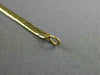 ESTATE LONG 14KT YELLOW GOLD 3D CLASSIC HERRINGBONE CHAIN BRACELET #25321