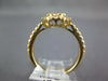 ESTATE LARGE 1.02CT DIAMOND 18KT YELLOW GOLD 3D CLUSTER HALO CLASSIC LOVE RING