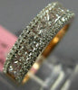 ESTATE 1.36CT WHITE & PINK DIAMOND 18K WHITE & ROSE GOLD 3D ANNIVERSARY RING