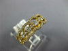 WIDE .77CT DIAMOND 18KT YELLOW GOLD 3D 3 ROW LOVE KNOT FILIGREE ANNIVERSARY RING