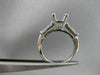 ESTATE .50CT DIAMOND 14K WHITE GOLD ENGAGEMENT RING SEMI MOUNT SETTING VVS 20004