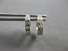 ANTIQUE .26CT DIAMOND 18K WHITE GOLD HANDCRAFTED FILIGREE SQUARE EARRINGS #28014