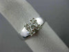 .32CT ROUND & BAGUETTE DIAMOND 14KT WHITE GOLD SQUARE FRIENDSHIP LOVE RING #1573