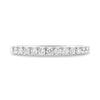 .43CT DIAMOND 14KT WHITE GOLD SHARED PRONG ROUND SEMI ETERNITY ANNIVERSARY RING