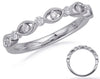 .21CT DIAMOND 14KT WHITE GOLD ROUND & MARQUISE SHAPE FILIGREE SEMI ETERNITY RING