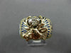ANTIQUE .55CT OLD MINE DIAMOND & AAA ENAMEL 14K YELLOW GOLD BPOE MENS RING 26357