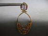 36.48CT DIAMOND & AAA MULTI GEM 18KT ROSE GOLD OVAL CLIP ON FUN HANGING EARRINGS
