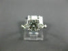 ANTIQUE GIA CERTIFIED .94CT DIAMOND PLATINUM 3D FISHTAIL ENGAGEMENT RING #23268