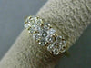 ESTATE .83CT DIAMOND 14K YELLOW GOLD PAST PRESENT FUTURE CLUSTER RING #327