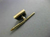 ESTATE LARGE AAA ONYX 14KT YELLOW GOLD 3D RECTANGULAR CUFFLINKS SHIRT STUD SET