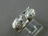 ANTIQUE .60CT OLD MINE ROUND DIAMOND 14KT WHITE GOLD BEZEL PROMISE RING #21535