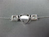 .45CT DIAMOND 18K WHITE GOLD 3D SQUARE INVISIBLE TRIANGULAR BY THE YARD BRACELET