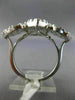 ESTATE LARGE 3.15CT DIAMOND 18KT WHITE GOLD 3D PAVE PEAR SHAPE CLUSTER FUN RING