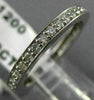 ESTATE .52CT ROUND DIAMOND 14KT WHITE GOLD 3D ETERNITY ANNIVERSARY RING #19401