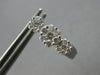 .75CT DIAMOND 14K WHITE GOLD 3D PAST PRESENT FUTURE FLOWER OVAL HANGING EARRINGS