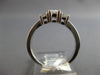 ESTATE .98CT DIAMOND 14KT WHITE GOLD 3D CLASSIC PRINCESS 3 STONE ENGAGEMENT RING