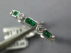 .65CT DIAMOND & AAA EMERALD 18K WHITE GOLD 3D PRINCESS FILIGREE ANNIVERSARY RING