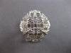 EXTRA LARGE 3.14CT DIAMOND 18KT WHITE GOLD MULTI SHAPE DOUBLE SQUARE FLOWER RING