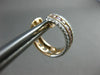 WIDE 1.58CT WHITE & PINK DIAMOND 18KT WHITE & ROSE GOLD 3D HEART HUGGIE EARRINGS