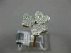 ESTATE .81CT DIAMOND 14K ROSE GOLD 3D CLASSIC PAVE HEART SHAPED FLOWER LOVE RING