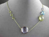 ANTIQUE EXTRA LONG 55.0C MULTI FACET & GEM BY THE YARD 14KT YELLOW GOLD NECKLACE