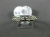 ESTATE .56CT DIAMOND 14KT WHITE GOLD 3D SEMI ETERNITY CHANNEL ANNIVERSARY RING