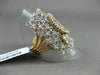 ESTATE LARGE 1.52CT DIAMOND 18KT WHITE & ROSE GOLD FLEXIBLE CIRCLE OF LIFE RING
