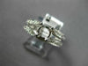 ESTATE LARGE .48CT DIAMOND 14K WHITE GOLD ROUND SEMI MOUNT ENGAGEMENT RING 11734