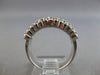 WIDE 2.26CT DIAMOND 18KT WHITE GOLD 3D ROUND & PRINCESS ANNIVERSARY RING #28111