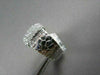 ANTIQUE WIDE .80CT ROUND DIAMONDS 14K WHITE GOLD HANDCRAFTED BRICK COCKTAIL RING