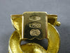 ESTATE WIDE & LONG 18KT WHITE & YELLOW GOLD 3D SOLID LINK BRACELET