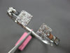 WIDE 1.47CT DIAMOND 18K WHITE GOLD 3D ROUND & BAGUETTE INVISIBLE BANGLE BRACELET