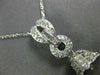ESTATE .40CT DIAMOND & AAA TAHITIAN PEARL 18K WHITE GOLD FILIGREE PENDANT #21600