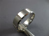 WIDE 14KT WHITE GOLD 3D SOLID SQUARE ETERNITY COMFORT FIT MENS ANNIVERSARY RING