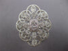 EXTRA LARGE 2.53CT DIAMOND 18KT WHITE GOLD MULTI FLOWER FILIGREE COCKTAIL RING
