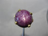 ANTIQUE EXTRA LARGE 19.95CT STAR RUBY SAPPHIRE 14KT YELLOW GOLD 3D RING #25648