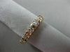 ESTATE .78CT DIAMOND 14K YELLOW GOLD 3D 5 STONE CHANNEL WEDDING ANNIVERSARY RING