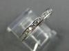 ESTATE .96CT DIAMOND 14KT WHITE GOLD 3D CLASSIC ETERNITY ANNIVERSARY RING #1636