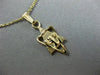 ESTATE 14K YELLOW GOLD 3D DOUBLE SIDED CHAI LIFE MENORAH FLOATING PENDANT #25451