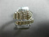 ESTATE WIDE .62CT ROUND DIAMOND 14K WHITE GOLD 3D CLASSIC CLUSTER SNAKE FUN RING